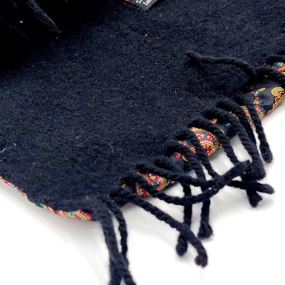 Vtg Chatworth Tie Rack Men's Wool/Silk Paisley print Opera scarf - Picture 6 of 14